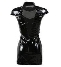 PVC See-through Tight Dress Zipper