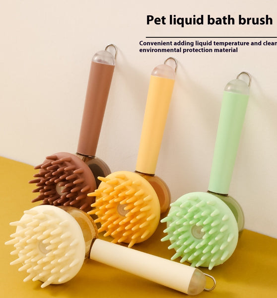 Massage Brush For Pets Silicone Bath Brush Pet Products