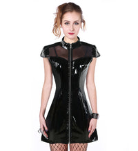 PVC See-through Tight Dress Zipper